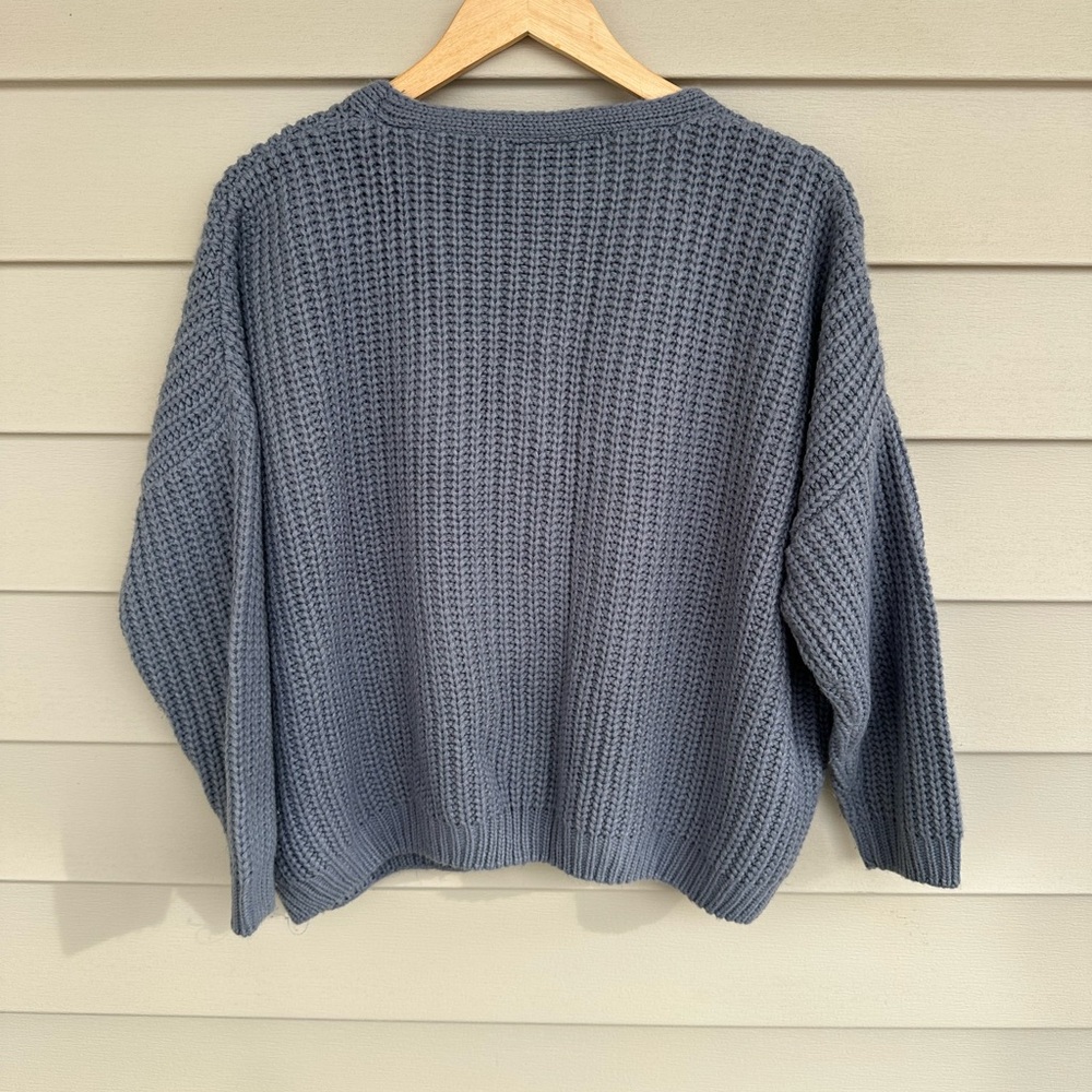 Vici Slate Blue Button-Up Cardigan - Picture 5 of 5